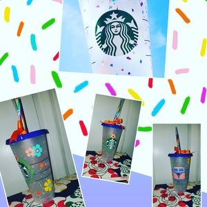 Personalized starbucks confetti cup